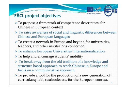 Chinese Language Learning, Teaching and ... - EBCL - Eu.com