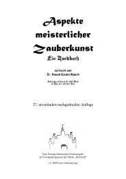 Reprint des Aspekte meisterlicher Zauberkunst (312kB ... - in Esbornia