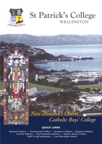 QUICK LINKS - Saint Patrick's College (Wellington)