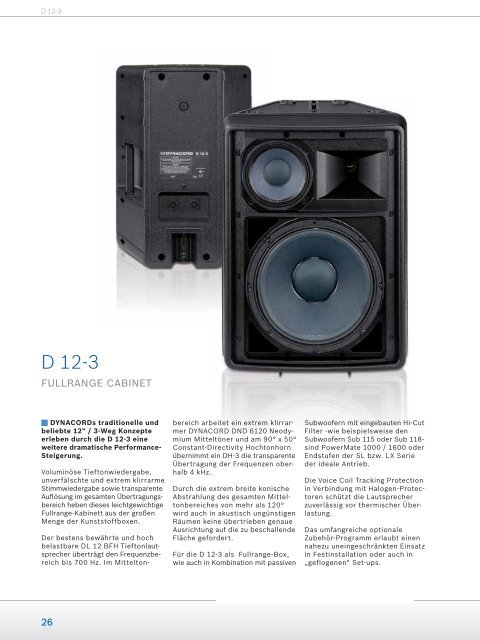 Loudspeaker Systems - Udo Erpenstein GmbH