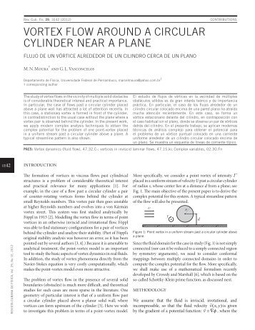 VORTEX FLOW AROUND A CIRCULAR ... - Facultad de FÃ­sica