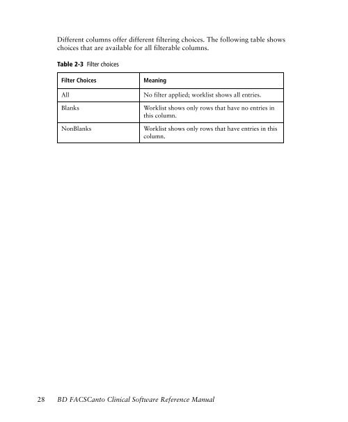 BD FACSCanto Clinical Software Reference Manual