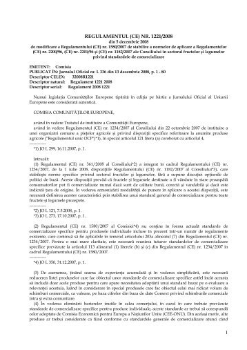 1 REGULAMENTUL (CE) NR. 1221/2008