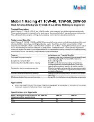 Mobil 1 Racing 4T 10W-40, 15W-50, 20W-50