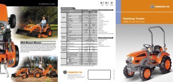 Daedong Tractor - Kioti Tractors