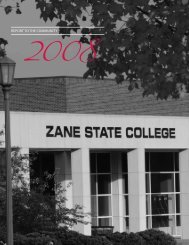 REPORT TO THE COMMUNITY - Zane State College