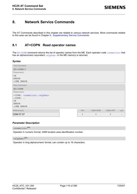 HC25 AT Command Set - Portech.com.tw