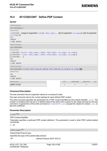 HC25 AT Command Set - Portech.com.tw