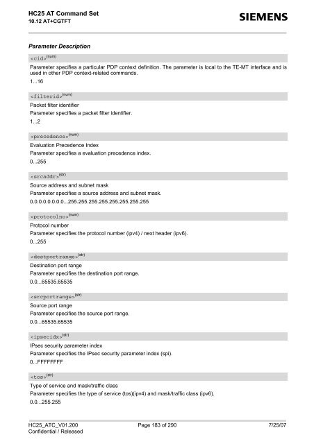 HC25 AT Command Set - Portech.com.tw