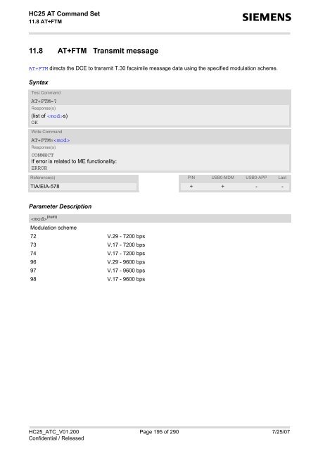 HC25 AT Command Set - Portech.com.tw