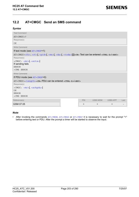 HC25 AT Command Set - Portech.com.tw