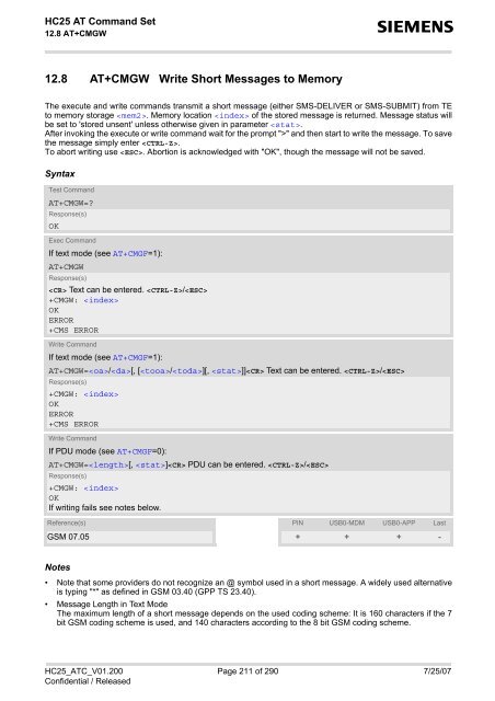 HC25 AT Command Set - Portech.com.tw