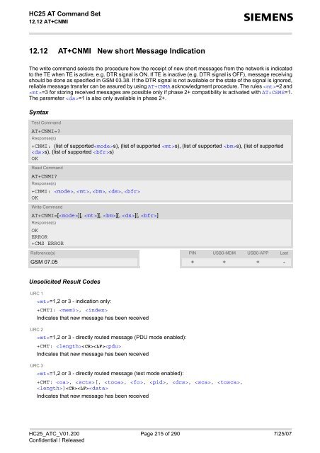 HC25 AT Command Set - Portech.com.tw