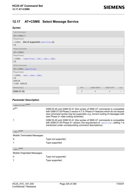 HC25 AT Command Set - Portech.com.tw