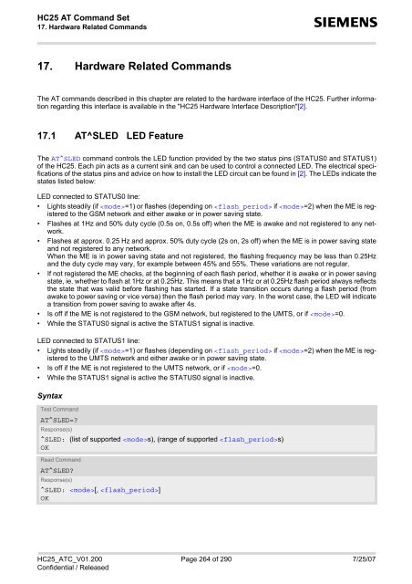 HC25 AT Command Set - Portech.com.tw