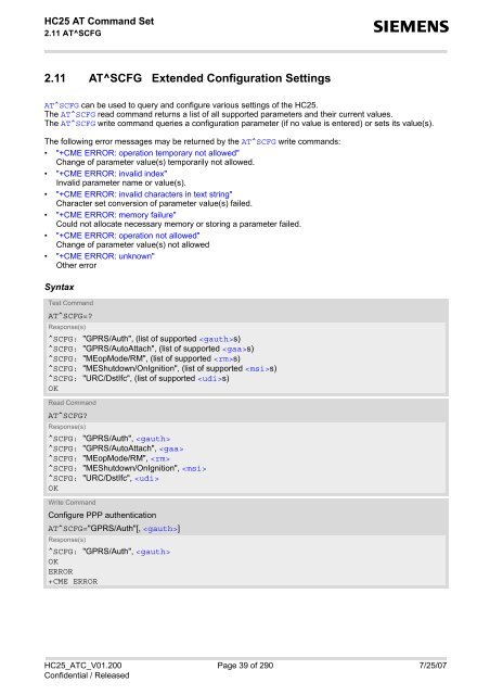 HC25 AT Command Set - Portech.com.tw