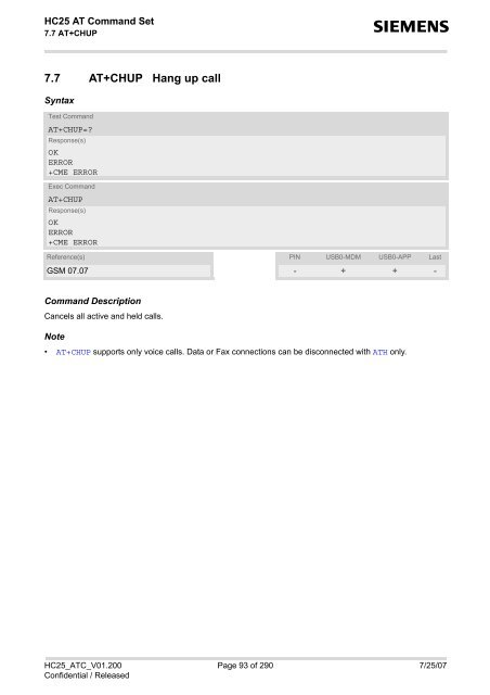 HC25 AT Command Set - Portech.com.tw