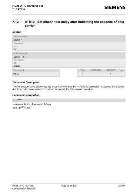 HC25 AT Command Set - Portech.com.tw