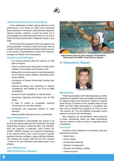 2009-10 Annual Report - Australian Water Polo Inc