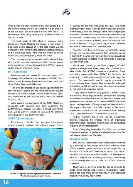 2009-10 Annual Report - Australian Water Polo Inc