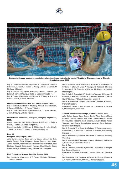 2009-10 Annual Report - Australian Water Polo Inc