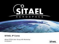 SITAEL IP Cores - AeroSpace FPGA UG