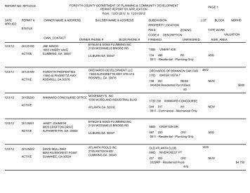 REPORT NO - Forsyth County Government