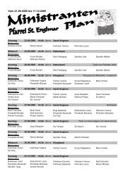 Ministrantenplan vom 22.09.2009 bis 11.10.2009 - englmarer-minis.de