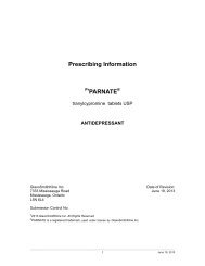 Prescribing Information PARNATE - GlaxoSmithKline