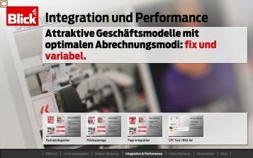 Integration und Performance - Blick