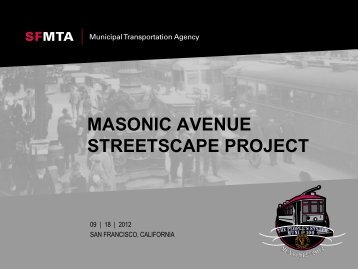 masonic avenue streetscape project - San Francisco Municipal ...