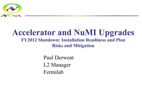 Accelerator and NuMI Upgrades - Fermilab