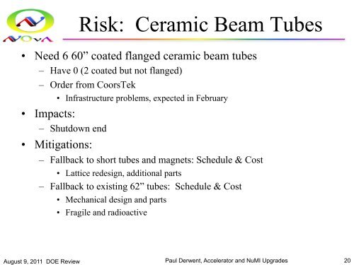 Accelerator and NuMI Upgrades - Fermilab