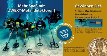 Mehr Spaß mit UWEX®-Metalldetektoren! Gewinnen Sie ... - Secon