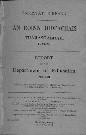1927-1928 - Department of Education and Skills