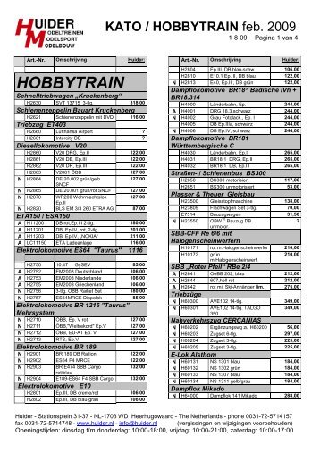 Kato Hobbytrain-HUIDER 2009