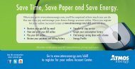 Save Time, Save Paper and Save Energy. - Atmos Energy