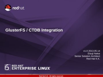 GlusterFS / CTDB Integration - The Linux Foundation