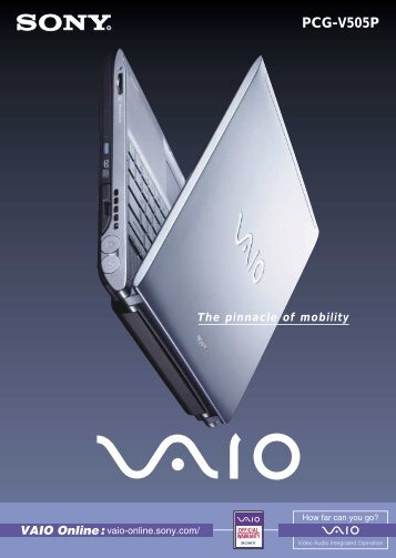 VAIO PCG-V505P - Sony Store, Online(Hong Kong)