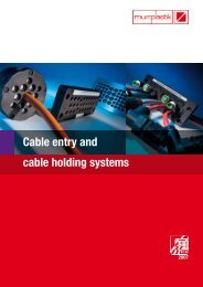 Cable entry and cable holding systems