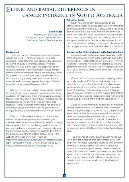 Public Health Bulletin Edition 1, 2004 - SA Health - SA.Gov.au