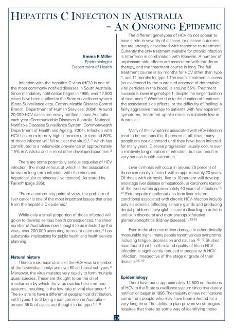 Public Health Bulletin Edition 1, 2004 - SA Health - SA.Gov.au