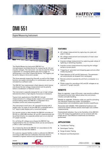 DMI 551 - Haefely Test AG
