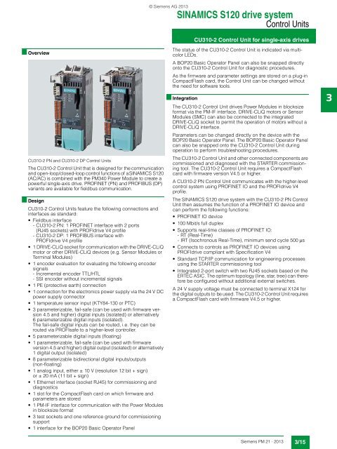 Catalog PM 21 2013 - Siemens Industry, Inc.