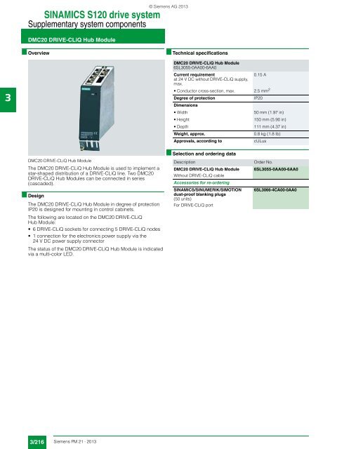 Catalog PM 21 2013 - Siemens Industry, Inc.