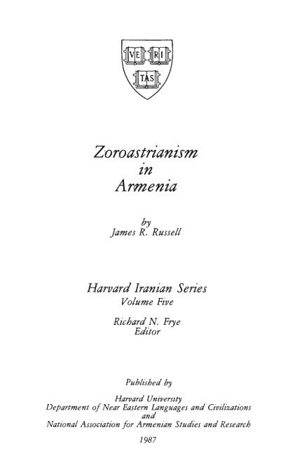 Zoroastrianism Armenia