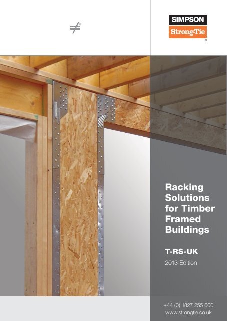 Racking Solutions for Timber Framed Buildings - Simpson Strong-Tie