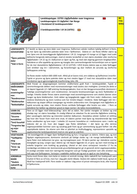 Landskapstyper i Hordaland 2009 - Fjell kommune