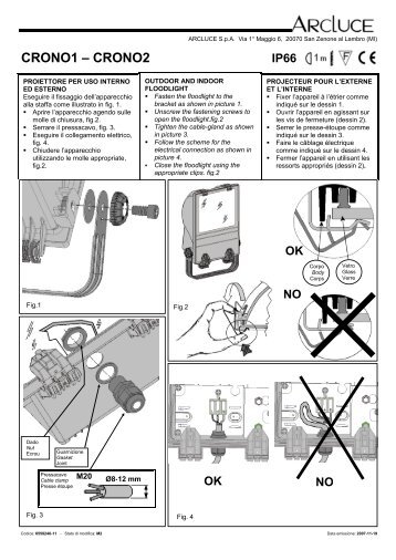 Foglio istruzioni - ArcLuce