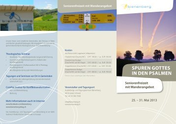 Flyer zum Download - Ausbildungs & Tagungszentrum Bienenberg